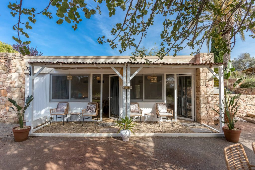 The terrace of ‘Opal’ family room at Can Skye Ibiza