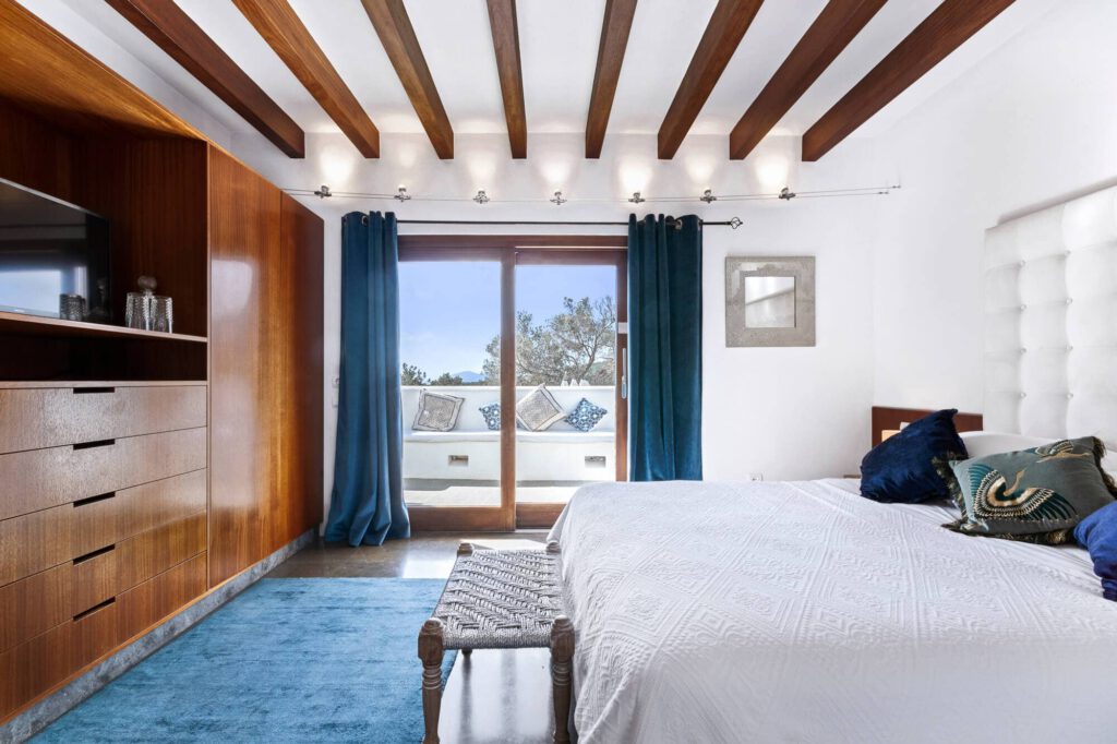 Another view out of one of our superior double bedrooms at Can Skye Ibiza